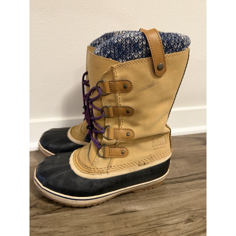 Sorel Women's Tofino II Waterproof Snow Boot Taupe Lined Size 7